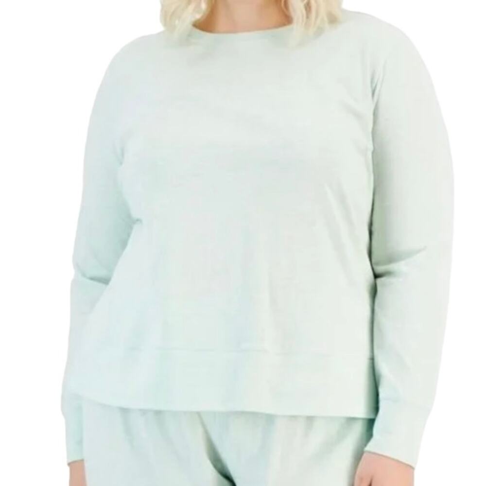 Ideology Women’s Retro Long Sleeve Top Mint Size 1X